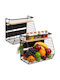 Relaxdays Bol De Fructe Cu 2 Nivele Maro 30x21x35,5cm