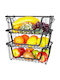 Vilde Metallic Fruit Bowl 3 Levels Black 32x20x13.5cm