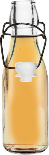 Orion Glass Water Bottle With Transparent Clip 290ml