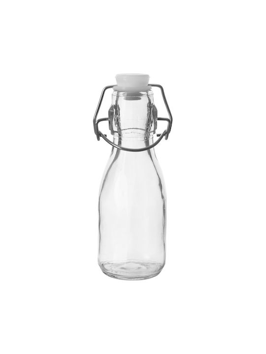 Orion Glass Water Bottle with Transparent Clip 160ml