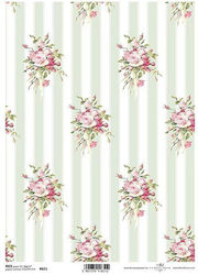 256078 Ριζοχαρτο "stripes Bouquets" 21x29εκ Itd...