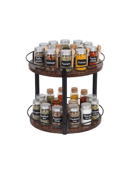 Relaxdays Spice Organizer Brown