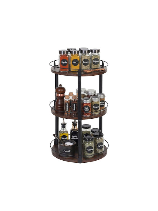 Relaxdays Spice Organizer Brown