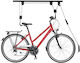Relaxdays Fahrradhalterung Deckenlift 11x4x94 cm 20 kg Tragfähigkeit Schwarz