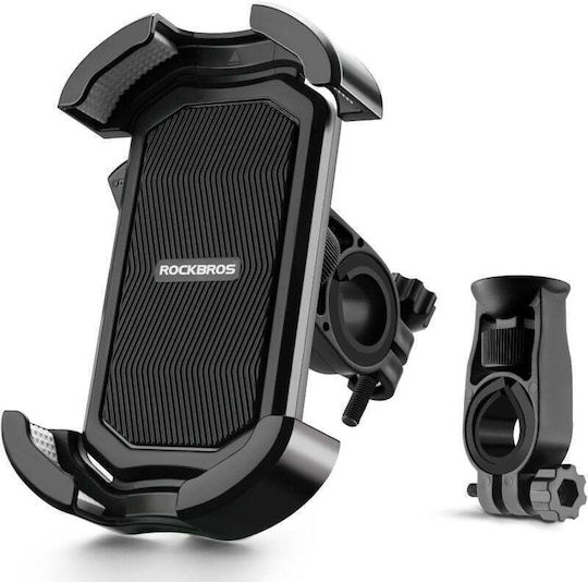 Rockbros Suport Pentru Telefon Mobil Bicicletă 4.7-6.8" Negru Negru