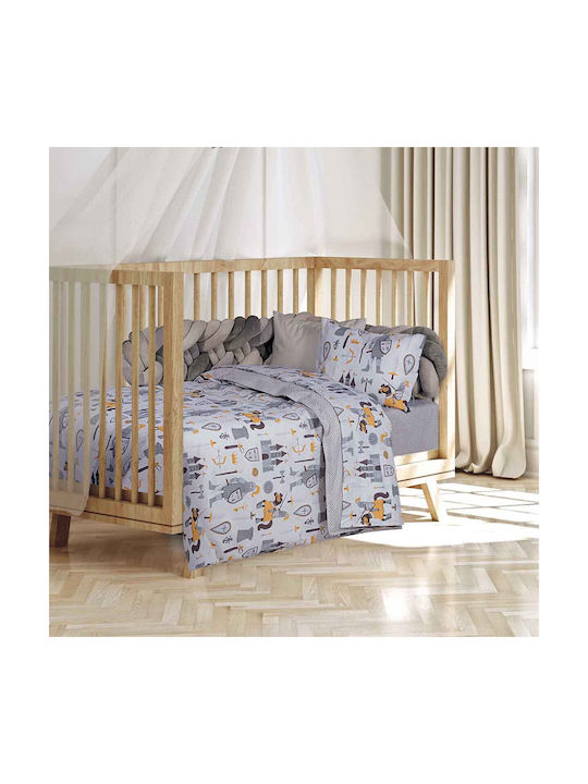 Alouette Set Baby Crib Cotton Multicolour Sheets 3 Pieces
