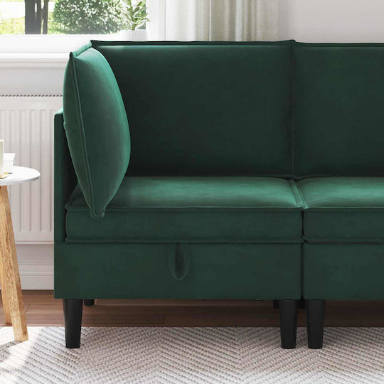 Scaun De Relaxare Catifelat Verde Închis 70x70x82cm