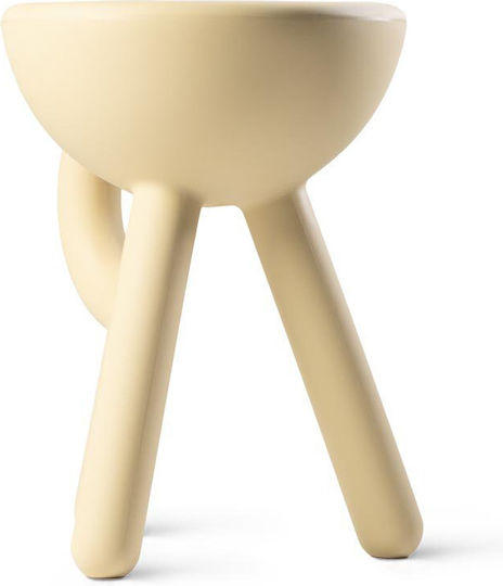 Werkwaardig Wheeled Stool with Height 45cm Beige