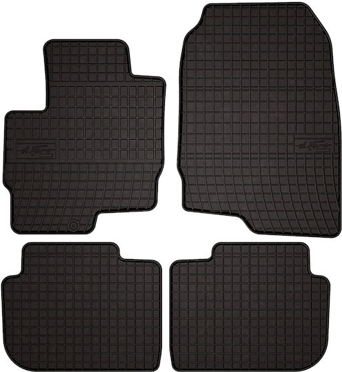 Rubber Car Mats Mitsubishi Colt Vii Hatchback 5 Doors 2008-2012 Black Fitted