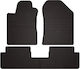 Rubber Car Mats Toyota Corolla Verso Ii Minivan 2004-2009 Black Fitted