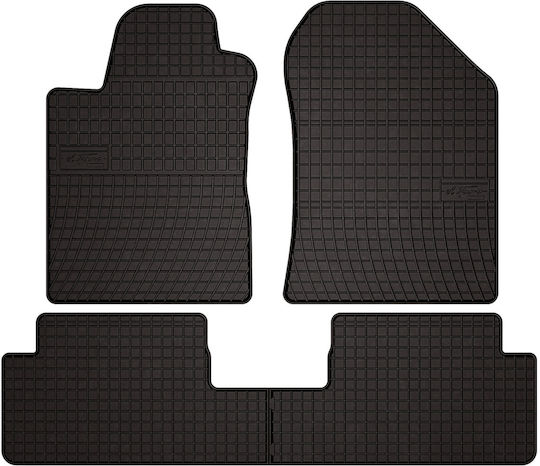 Rubber Car Mats Toyota Corolla Verso Ii Minivan 2004-2009 Black Fitted