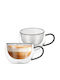 Orion Set Tassen Kaffee Glas Kaffee 300ml 2 Stück
