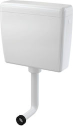 Alcaplast Wall Mounted Plastic Rectangular Low Pressure White Toilet Flush