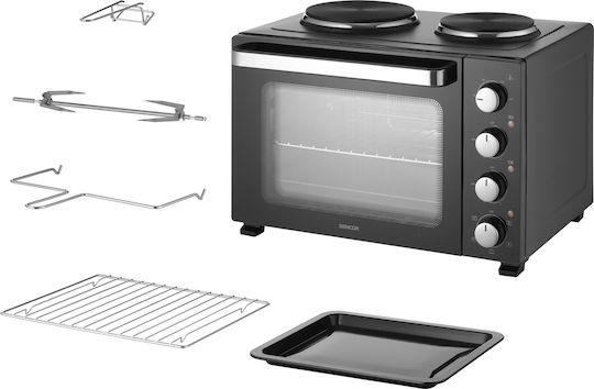 Sencor Cuptor Electric 35l cu 2 Plite Negru