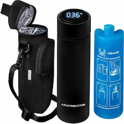 Nomad Pro Medium Black Insulated Travel Case for Insulin Medicines Temperature Indicator Black