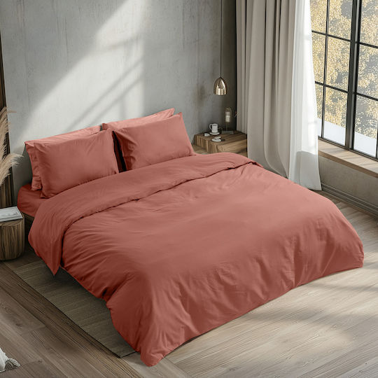 Beauty Home 1230 Double Bed Sheet With Rubber Hugger 145x200+35cm Rotten Apple 1230SEDIL-Rotten