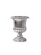 Zaros Zaros Dekorative Vase aus Polyurethan Silber 24,5x24,5xH33cm