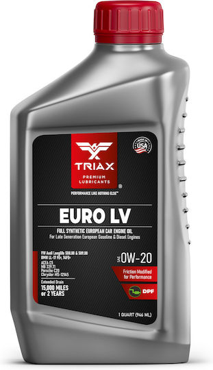 Triax Euro LV Автомобилно Масло 0W-20 0.946л