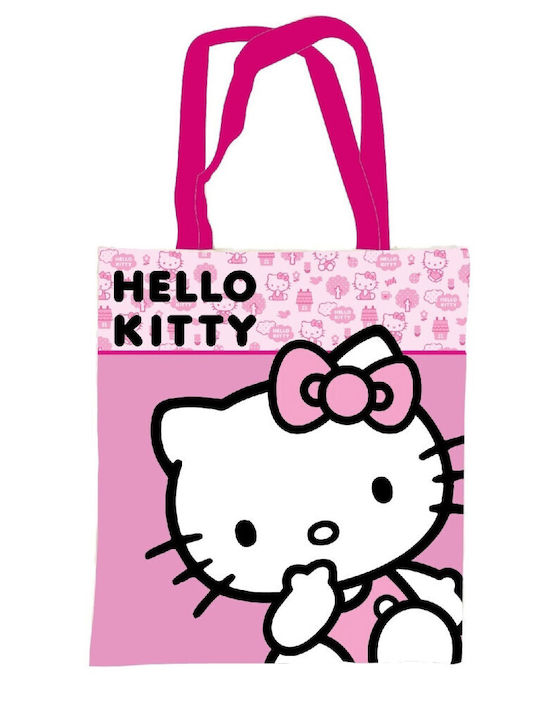 Hello Kitty Sacosa De Cumparaturi Roz Din Tesatura 44 Cm