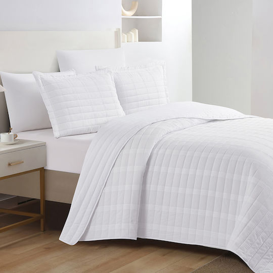 Liolios Home Sabina Tagesdecken King Size Off Weiß 250x240cm