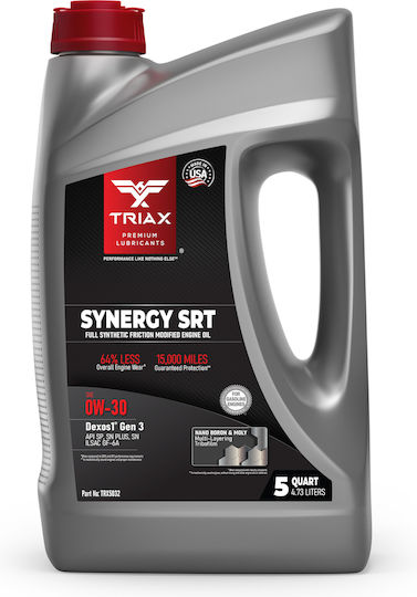 Triax Synergy SRT Синтетично Автомобилно Масло 0W-30 4.73л TRX5306