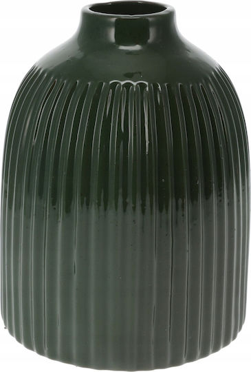 Koopman Porzellan Vase Grün 12xH16cm