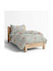 Borea Woodland Kids Duvet Cover Set Single with Pillowcase Cotton Mint 160x240cm