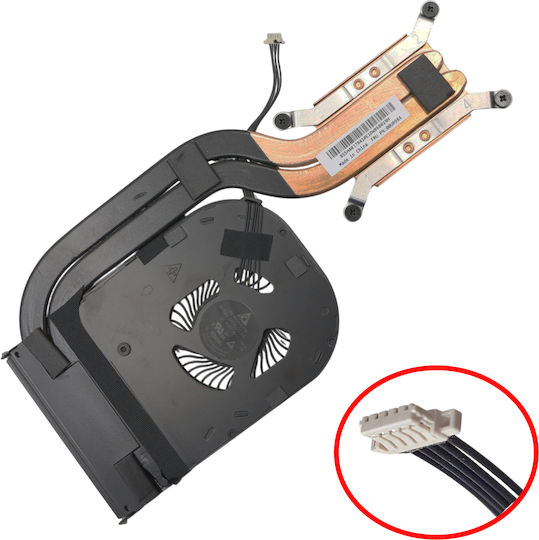 Ανεμιστηράκι Laptop Cpu Cooling Fan Lenovo Thinkpad X1 Carbon 5th Gen 20hr 20hq 20k3 20k4 6th Gen 20kg 20kh 01yu011 00ur983 00ur984 01yr159 01yr203 01yr204 Heatsink 5pin Κωδ.81686