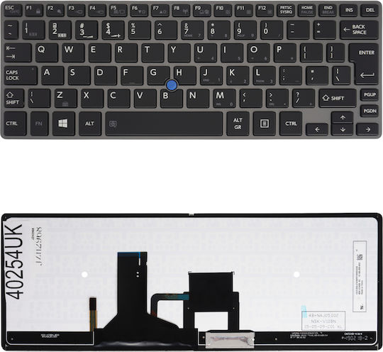 Laptop Keyboard Toshiba Portege Z30-asmbnx4 Z30-ast3nx1 Z30-ast3nx2 Z30-ast3nx3 Z30-ast3nx4 Z30t Z30t Series Z30t-a Z30t-a Series Z30t-a-107 Z30t-a-112 Z30t-a-11c Z30t-a-11d Z30t-a-121 Z30t-a1301 Z30t-a1310 Z30t-a136 Z30t-a3101l Code 40254uk