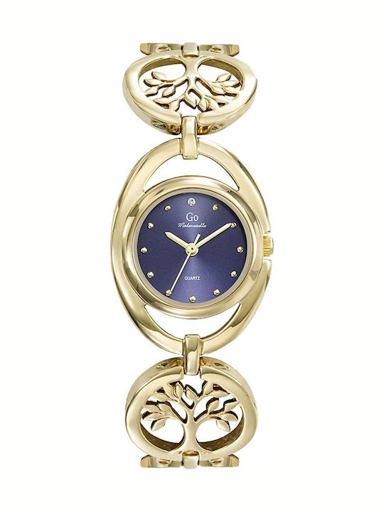 GO Mademoiselle Women's Watch 26mm Battery with Gold Metal Strap