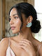Grekas Dangle Earrings with Light Blue Stones