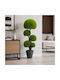 Artificial Decorative Topiary Tree 4 Spheres Pot 1.2m Green Plant Indoor & Outdoor