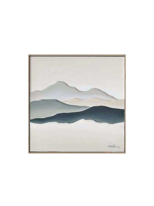 Wall Art 100% Hand Paint P Frame 80x80cm