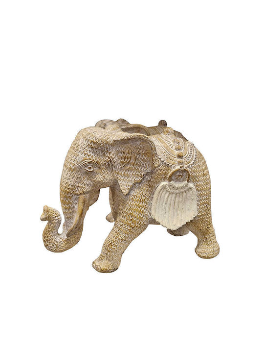 Zaros Decorative Elephant from Stone 24x18.5x11.5cm