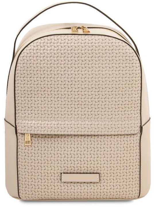 Tuscany Leather Leather Women's Backpack Beige