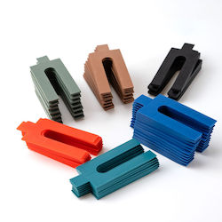 Plastic Spacers Relaxdays Set 144 Pieces Blue Green Orange 0.6x7.6x3.3 Cm Plastic Spacers Relaxdays Set 144 Pieces Blue Green Orange 0.6x7.6x3.3 Cm