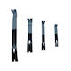 Set 4 Flache Brechstangen Relaxdays Schwarz Grau 38x0,6x3,5 cm