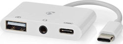 Nedis USB Hub 2 Θυρών (USB-C / USB-A) CCGB64790WT01 Nedis USB Hub 2 Θυρών (USB-C / USB-A) CCGB64790WT01