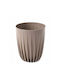 Lamela Kunststoff Blumentopf Braun