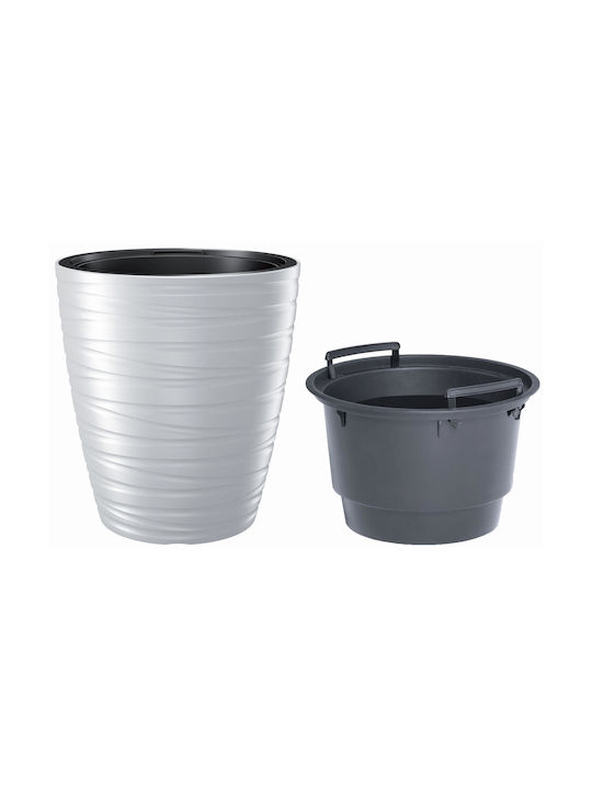 Prosperplast Maze Flowerpot Γλάστρα White