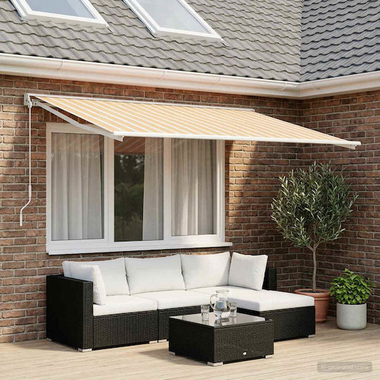 vidaXL Awning Fabric Blue with PU Coating 2.5x3.5m