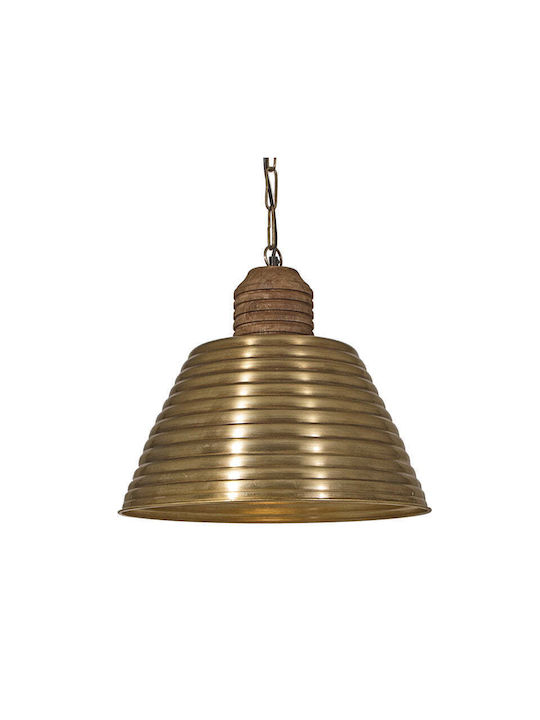 Zaros Zaros Bronze Glocke Deckenleuchte mit Lampenbirnensockel E27