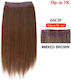 Hair Extensions with Clip in Chestnut Colour 60cm