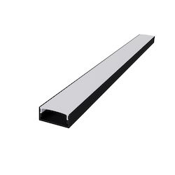 Norm Profil de Aluminiu Negru Opal Acoperire 2m...