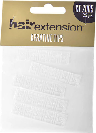 She Keratin Tips Kt2005 Clear Tips Κερατίνης Extenions Διάφανο 25τμχ