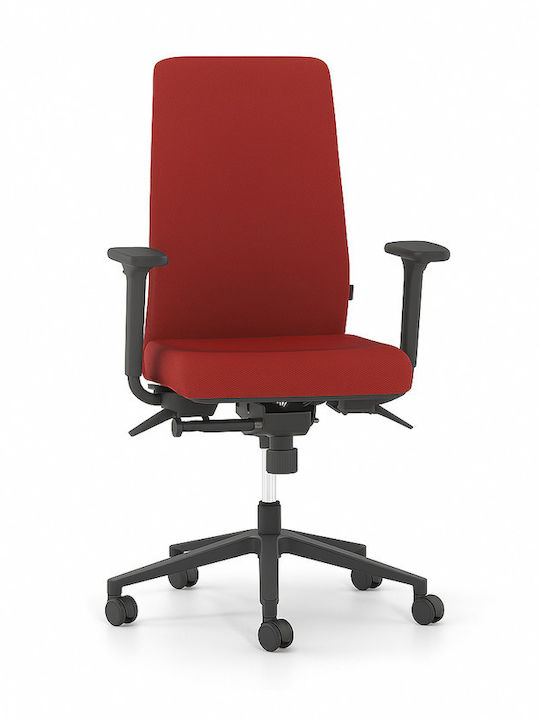 Smart Office Chair with Adjustable Arms Red