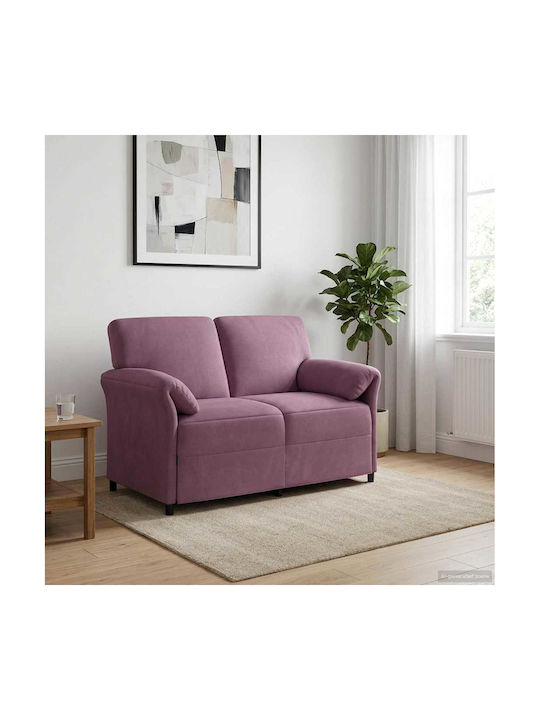 Canapea Cu Două Locuri Catifea Violet 138x83x95cm
