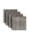 Panouri Decorative 3D Din MDF Gri 60x60cm 4 Bucăți