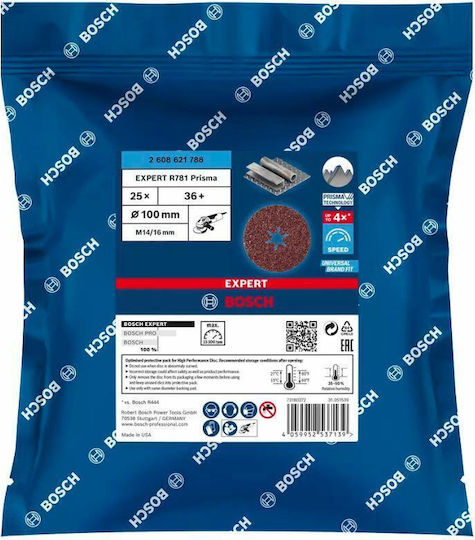 Bosch Expert Δίσκος Λείανσης P36 Μετάλλου 781mm 5τμχ