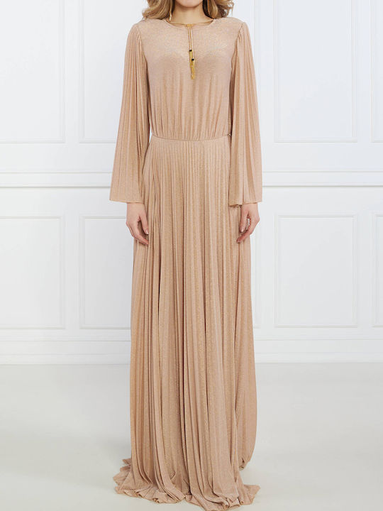 Elisabetta Franchi Evening Gold Dress
